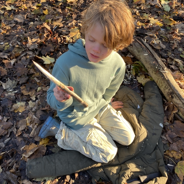 Year 4 and Year 6 pupils enjoying Forest School