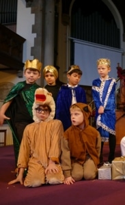 Pupils from all year groups performing in the Heritage School Christmas concert and nativity.