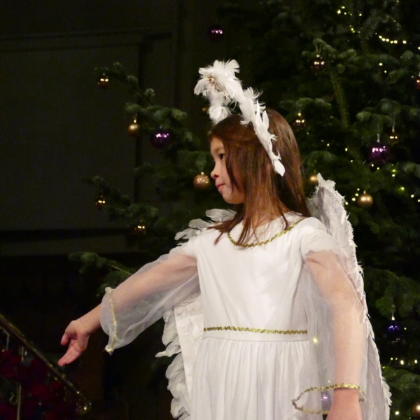 Pupils from all year groups performing in the Heritage School Christmas concert and nativity.