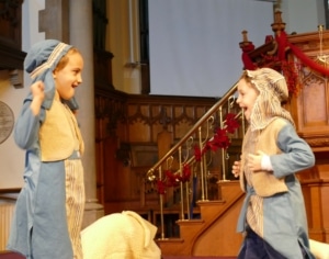 Pupils from all year groups performing in the Heritage School Christmas concert and nativity.