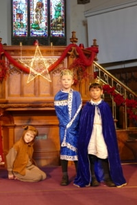 Pupils from all year groups performing in the Heritage School Christmas concert and nativity.