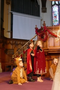 Pupils from all year groups performing in the Heritage School Christmas concert and nativity.