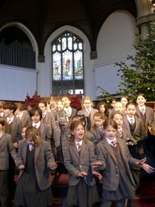 Pupils from all year groups performing in the Heritage School Christmas concert and nativity.