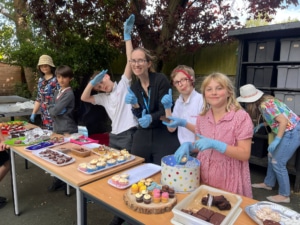 Heritage Infants and Juniors ran after-school cake sales on the playground