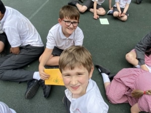 Heritage Lower Prep pupils thank their Year 6 buddies