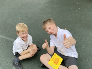 Heritage Lower Prep pupils thank their Year 6 buddies
