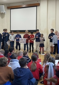 Infant and Junior pupils taking part in International Day activities celebrating different countries and cultures.