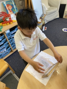 Heritage Lower Prep pupils make their own recycled paper