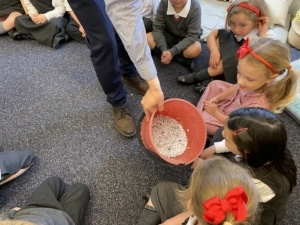 Heritage Lower Prep pupils make their own recycled paper