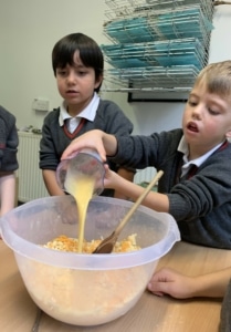 Upper Prep pupils baking