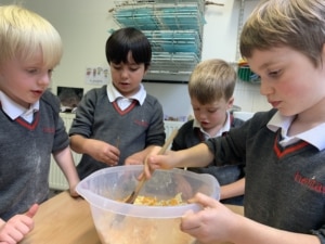 Upper Prep pupils baking