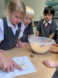 Upper Prep pupils baking