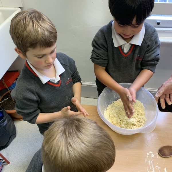 Upper Prep pupils baking