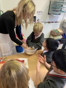 Upper Prep pupils baking