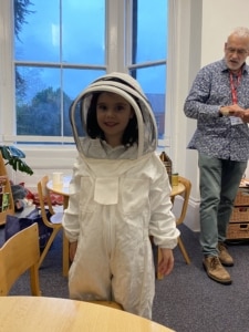 Upper Prep learn about bees from Mr Bayley
