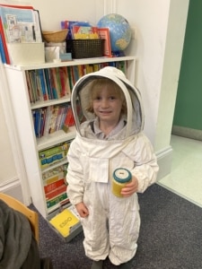 Upper Prep learn about bees from Mr Bayley