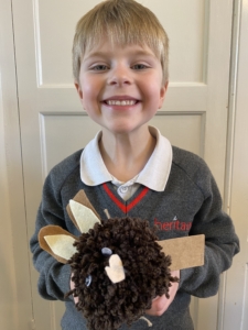 Heritage Upper Prep pupils made bunnies from yarn