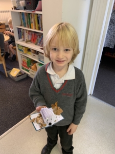 Heritage Upper Prep pupils carefully crafted hedgehogs from paper