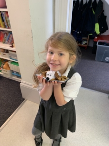 Heritage Upper Prep pupils carefully crafted hedgehogs from paper