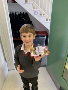 Heritage Upper Prep pupils carefully crafted hedgehogs from paper