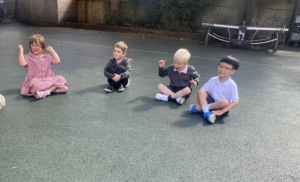 Heritage Upper Prep pupils enjoying games on the playground.
