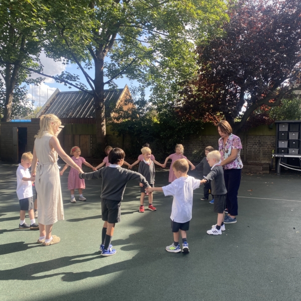 Heritage Upper Prep pupils enjoying games on the playground.