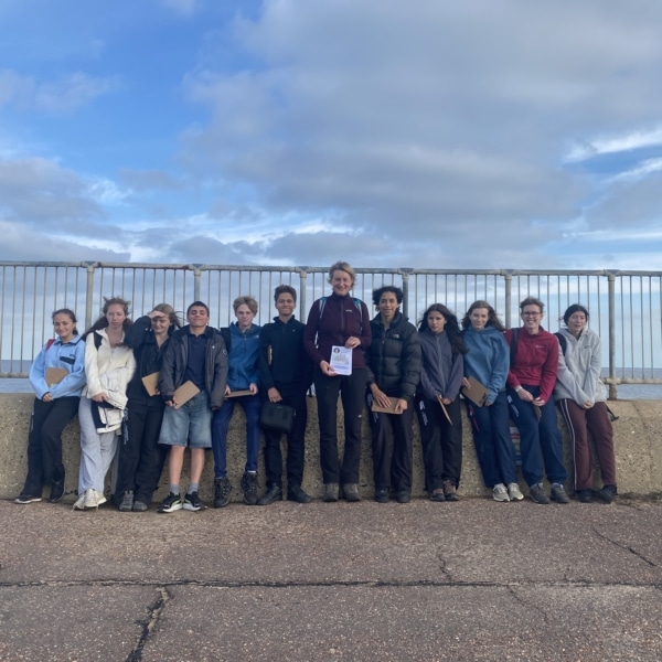 Heritage Year 11 Geography pupils doing coastal fieldwork