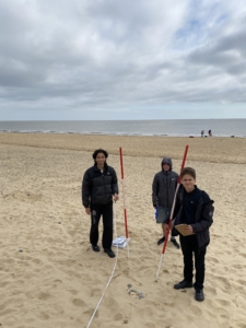 Heritage Year 11 Geography pupils doing coastal fieldwork