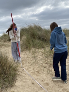 Heritage Year 11 Geography pupils doing coastal fieldwork