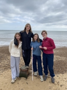 Heritage Year 11 Geography pupils doing coastal fieldwork