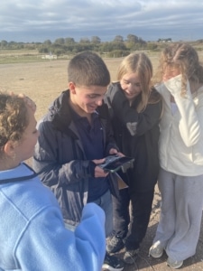 Heritage Year 11 Geography pupils doing coastal fieldwork