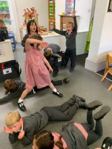 Heritage Year 2 pupils take part in a Drama enrichment
