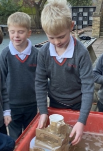 Year 2 pupils crafted and tested boats to explore the science of buoyancy