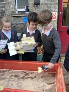 Year 2 pupils crafted and tested boats to explore the science of buoyancy