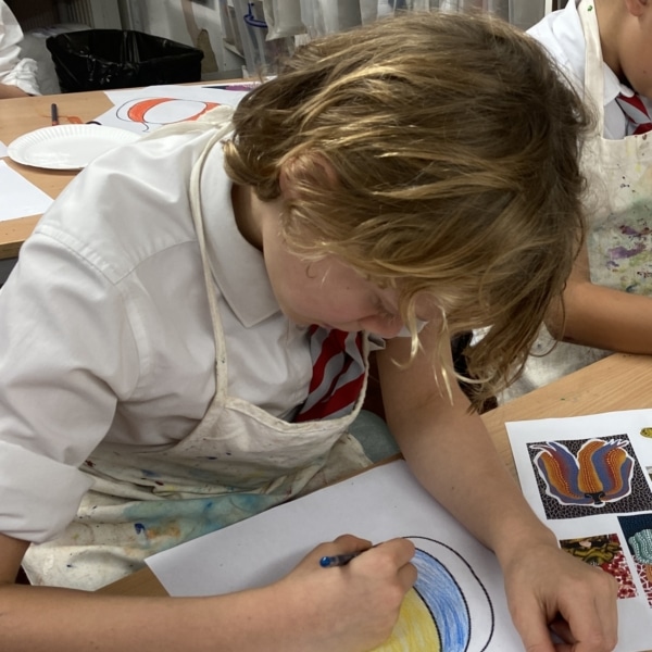 Year 4 create vibrant pumpkin art