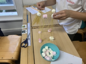 Heritage Year 5 pupils tackled an engineering challenge