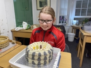 Year 6 pupils proudly displayed their Colosseum models