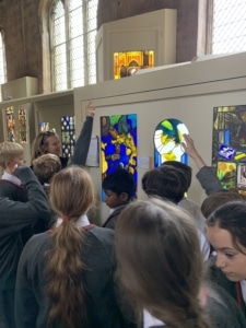 Year 6 pupils visit the Stained Glass Museum in Ely