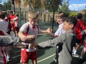 Heritage Year 7 and Year 8 pupils in a joint enrichment session