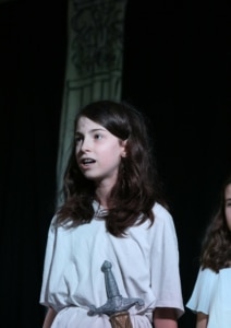 Heritage Year 7 pupils in scenes from Julius Caesar