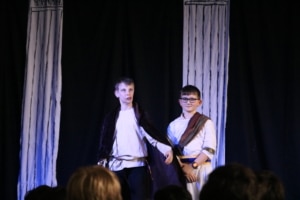 Heritage Year 7 pupils in scenes from Julius Caesar