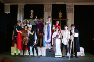 Heritage Year 7 pupils in scenes from Julius Caesar